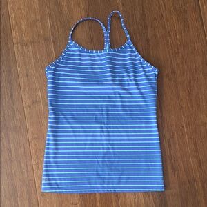 Blue Striped Tank Top
